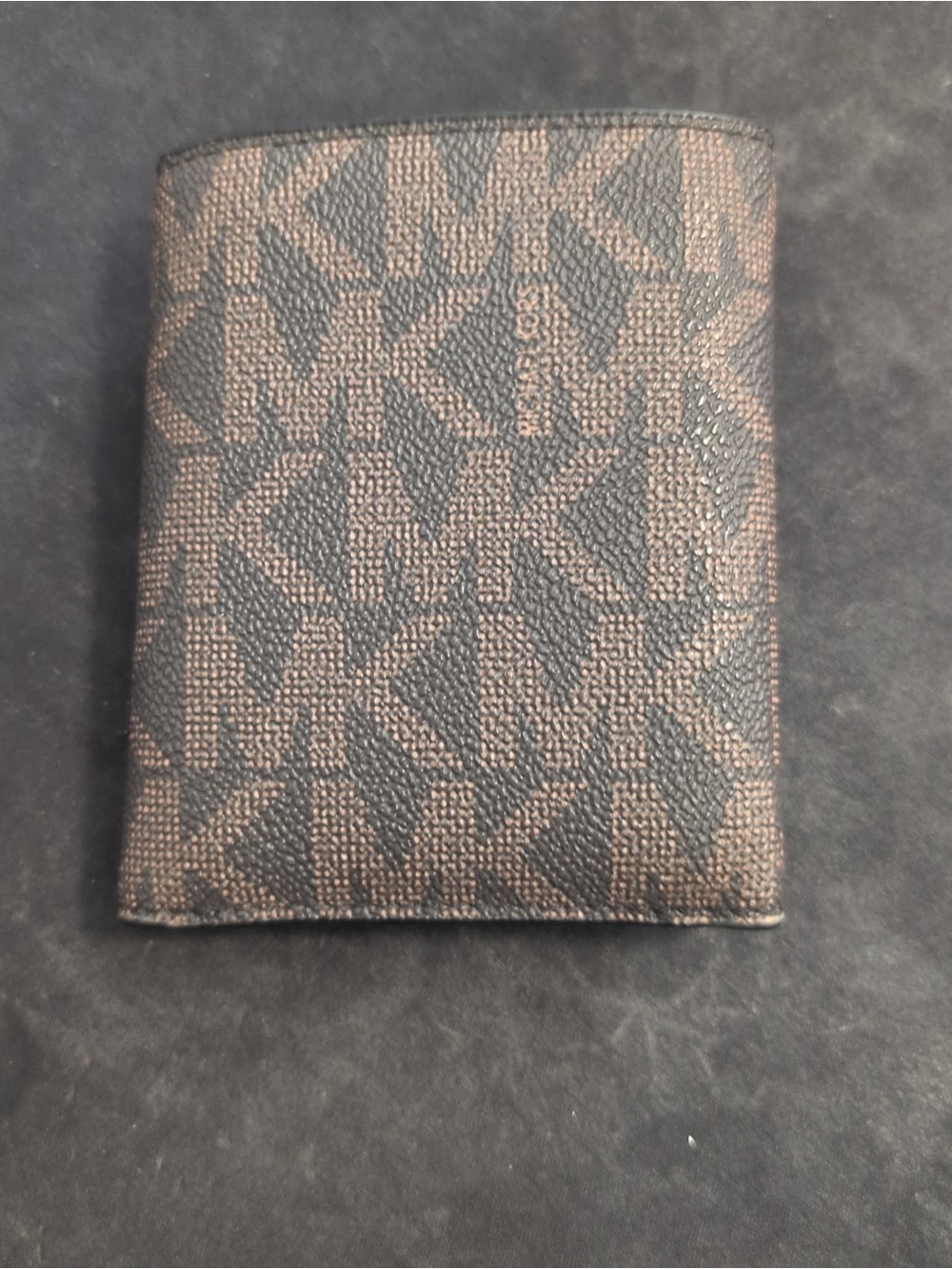 Michael Kors Brown & Black MK Monogram Card Holder